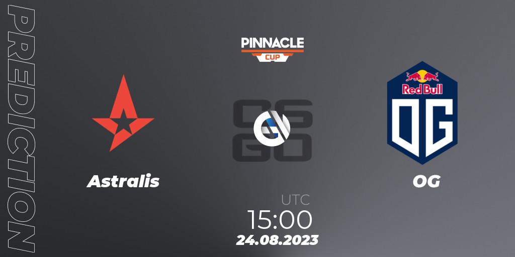 Pronósticos Astralis - OG. 24.08.2023 at 17:00. Pinnacle Cup V - Counter-Strike (CS2)