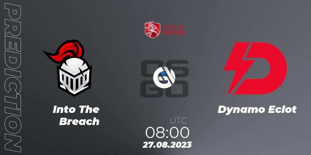 Pronósticos Into The Breach - Dynamo Eclot. 27.08.2023 at 09:00. Polska Liga Esportowa Superpuchar 2023 - Counter-Strike (CS2)