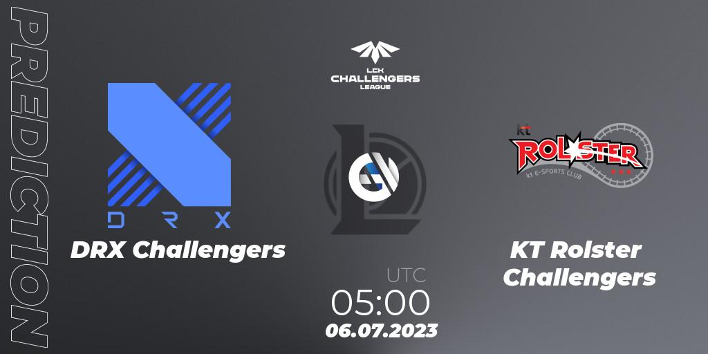 Pronósticos DRX Challengers - KT Rolster Challengers. 06.07.23. LCK Challengers League 2023 Summer - Group Stage - LoL