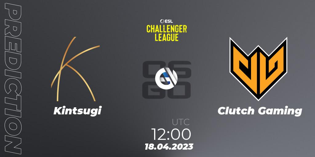 Pronósticos Kintsugi - Clutch Gaming. 18.04.2023 at 12:00. ESL Challenger League Season 45: Asia-Pacific - Counter-Strike (CS2)