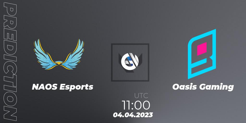Pronósticos NAOS Esports - Oasis Gaming. 04.04.23. VALORANT Challengers 2023: Philippines Split 2 - Group stage - VALORANT