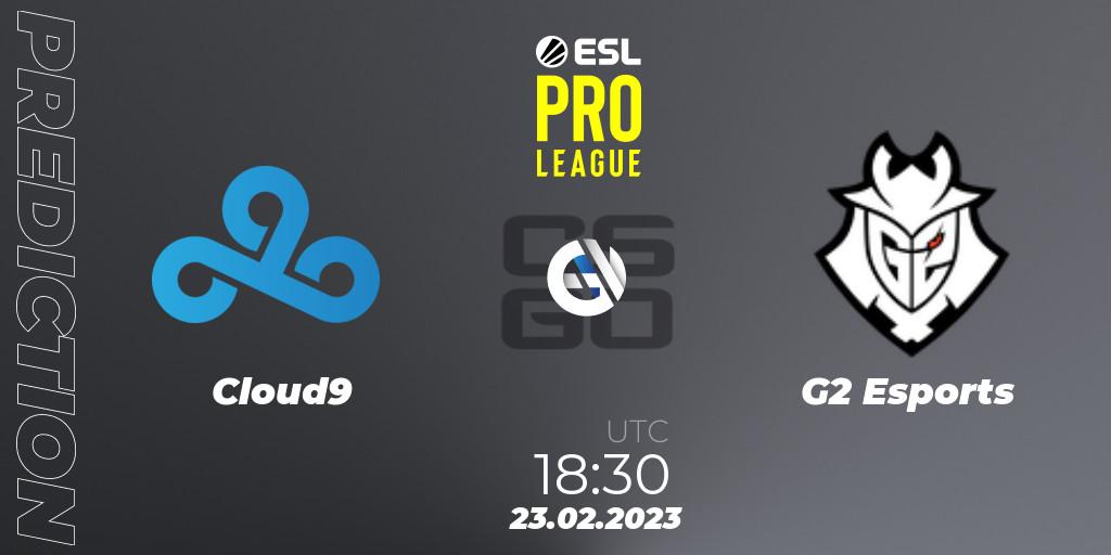 Pronósticos Cloud9 - G2 Esports. 23.02.23. ESL Pro League Season 17 - CS2 (CS:GO)
