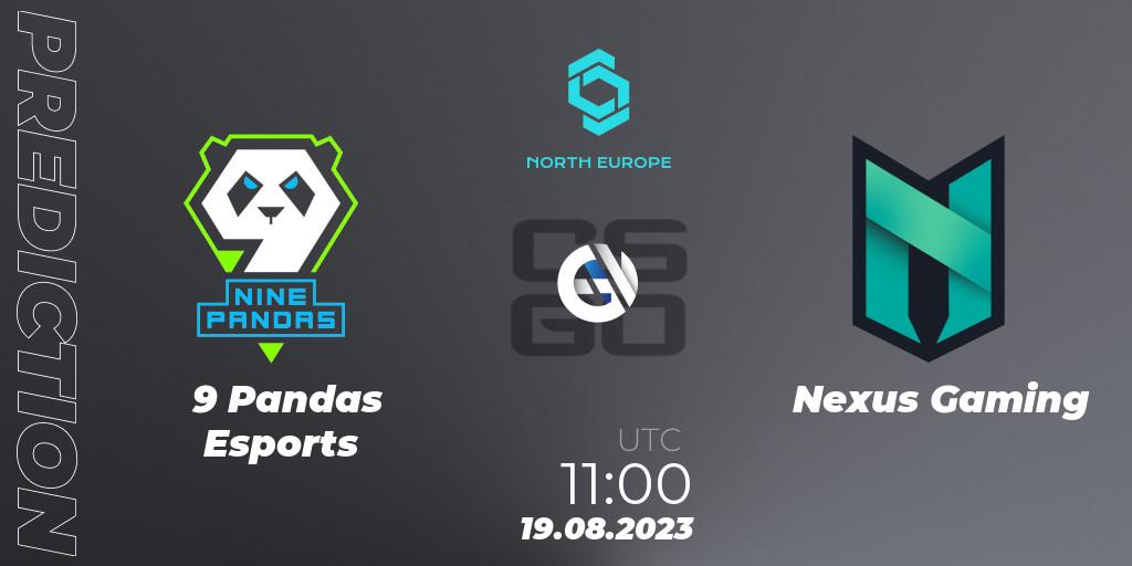 Pronósticos 9 Pandas Esports - Nexus Gaming. 19.08.2023 at 11:00. CCT North Europe Series #7 - Counter-Strike (CS2)