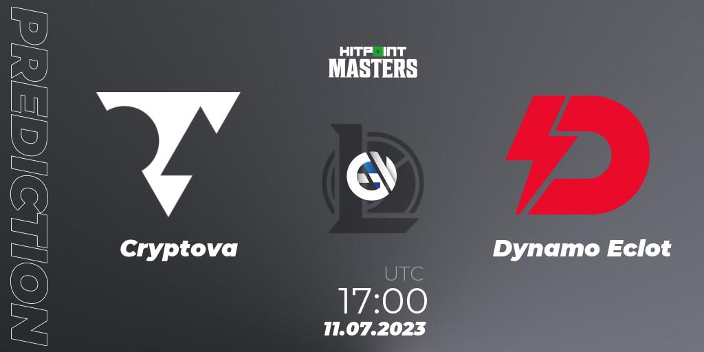 Pronósticos Cryptova - Dynamo Eclot. 11.07.2023 at 17:15. Hitpoint Masters Summer 2023 - Group Stage - LoL