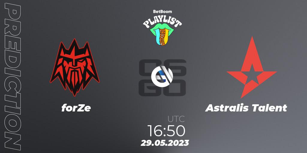 Pronósticos forZe - Astralis Talent. 29.05.2023 at 15:00. BetBoom Playlist. Freedom - Counter-Strike (CS2)
