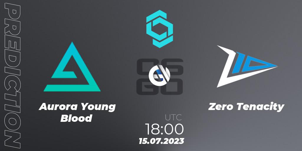 Pronósticos Aurora Young Blood - Zero Tenacity. 15.07.2023 at 18:40. CCT North Europe Series #6: Closed Qualifier - Counter-Strike (CS2)