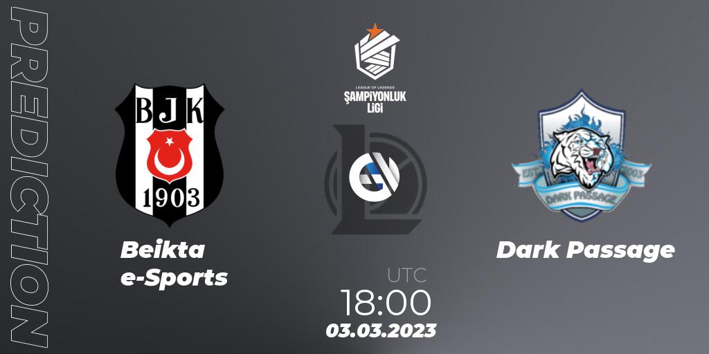 Pronósticos Beşiktaş e-Sports - Dark Passage. 03.03.2023 at 18:00. TCL Winter 2023 - Group Stage - LoL