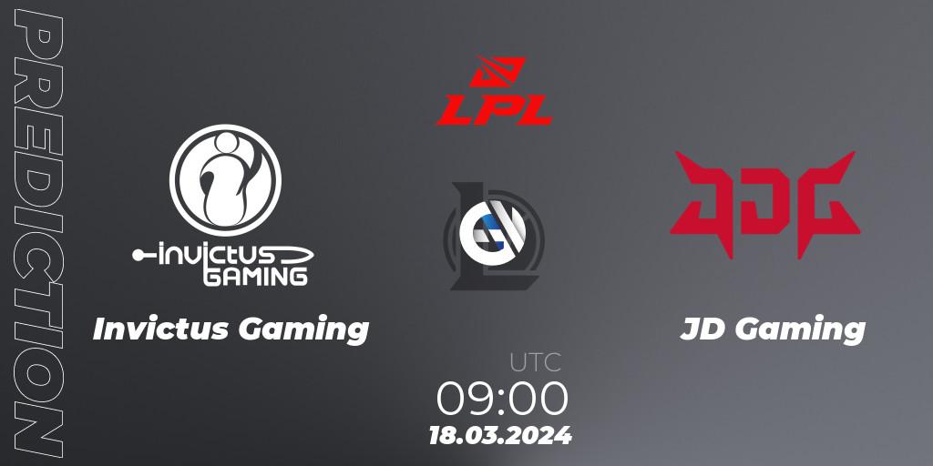 Pronósticos Invictus Gaming - JD Gaming. 18.03.24. LPL Spring 2024 - Group Stage - LoL
