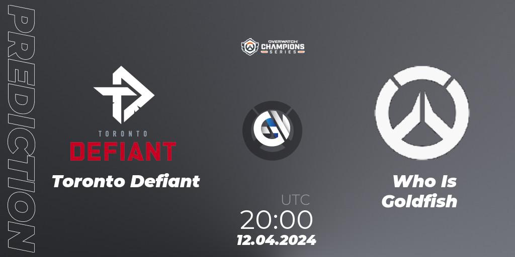 Pronósticos Toronto Defiant - Who Is Goldfish. 12.04.24. Overwatch Champions Series 2024 - North America Stage 2 Group Stage - Overwatch