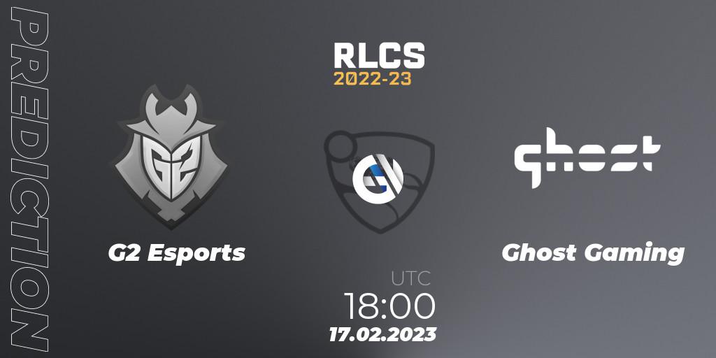 Pronósticos G2 Esports - Ghost Gaming. 17.02.23. RLCS 2022-23 - Winter: North America Regional 2 - Winter Cup - Rocket League