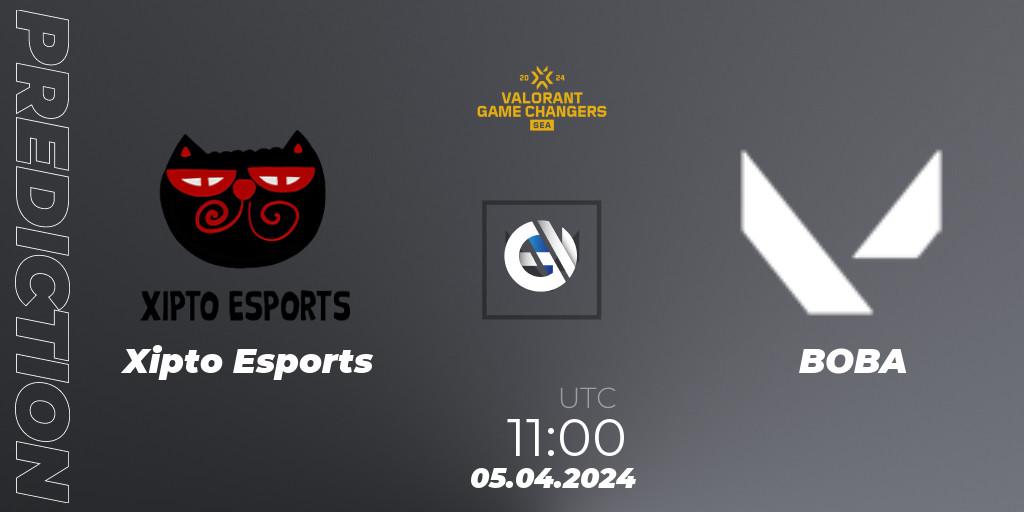 Pronósticos Xipto Esports - BOBA. 05.04.2024 at 11:00. VCT 2024: Game Changers SEA Stage 1 - VALORANT