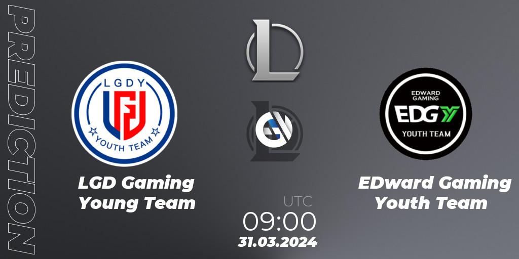 Pronósticos LGD Gaming Young Team - EDward Gaming Youth Team. 31.03.24. LDL 2024 - Stage 1 - LoL