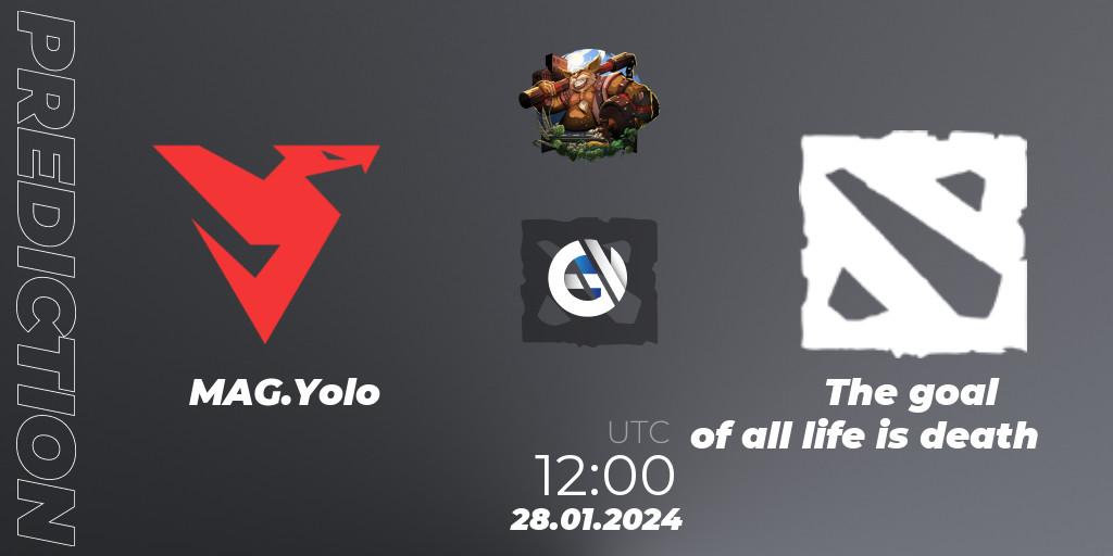 Pronósticos MAG.Yolo - The goal of all life is death. 28.01.24. ESL One Birmingham 2024: China Closed Qualifier - Dota 2