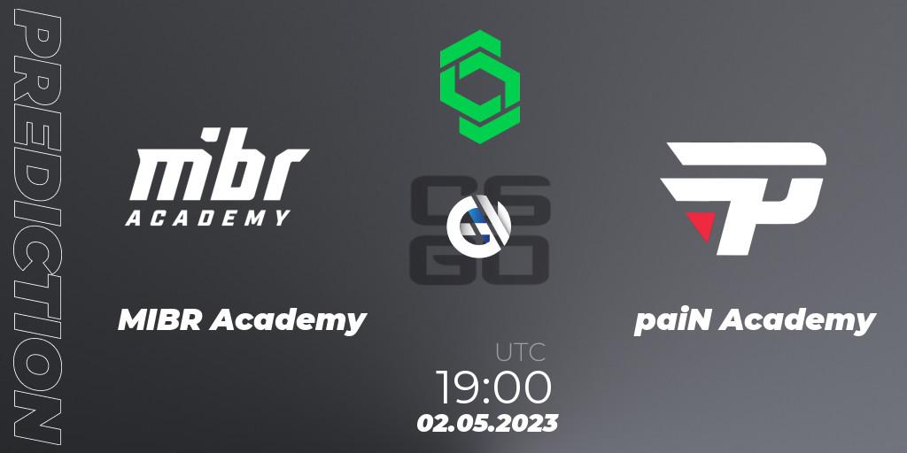Pronósticos MIBR Academy - paiN Academy. 02.05.2023 at 19:00. CCT South America Series #7 - Counter-Strike (CS2)