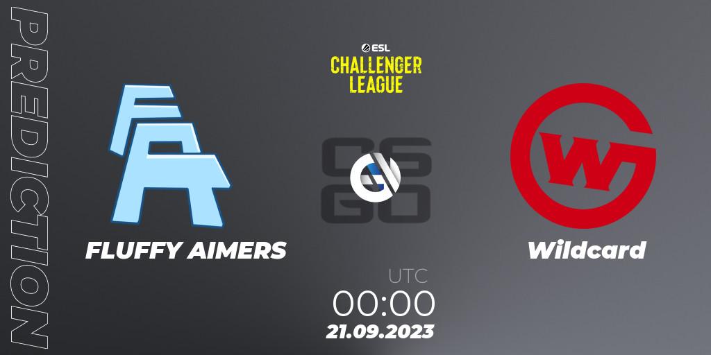 Pronósticos FLUFFY AIMERS - Wildcard. 21.09.2023 at 00:00. ESL Challenger League Season 46: North America - Counter-Strike (CS2)