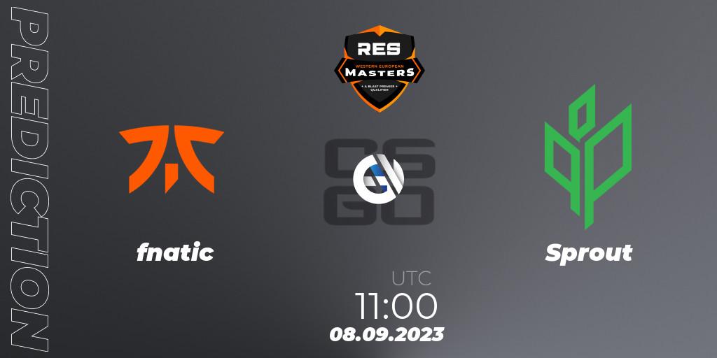 Pronósticos fnatic - Sprout. 08.09.23. RES Western European Masters: Fall 2023 - CS2 (CS:GO)