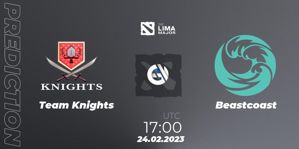 Pronósticos Team Knights - Beastcoast. 24.02.2023 at 17:25. The Lima Major 2023 - Dota 2