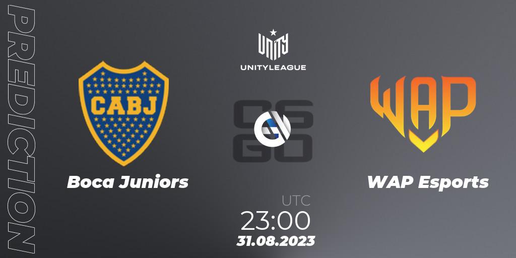 Pronósticos Boca Juniors - WAP Esports. 31.08.23. LVP Unity League Argentina 2023 - CS2 (CS:GO)