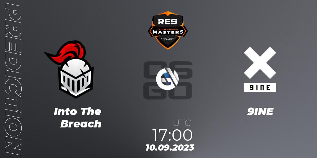 Pronósticos Into The Breach - 9INE. 10.09.2023 at 17:00. RES Western European Masters: Fall 2023 - Counter-Strike (CS2)