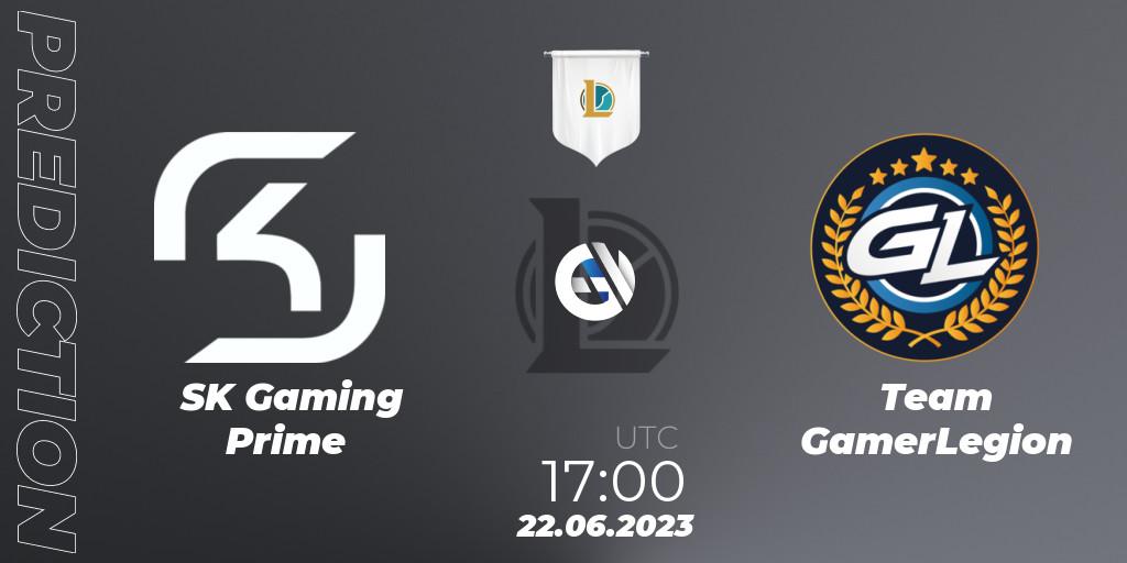 Pronósticos SK Gaming Prime - Team GamerLegion. 22.06.23. Prime League Summer 2023 - Group Stage - LoL