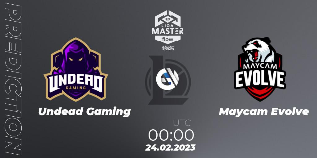 Pronósticos Undead Gaming - Maycam Evolve. 24.02.2023 at 00:00. Liga Master Opening 2023 - Group Stage - LoL