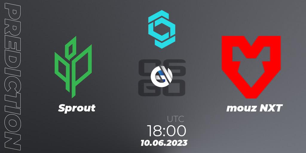 Pronósticos Sprout - mouz NXT. 10.06.2023 at 18:10. CCT North Europe Series 5 - Counter-Strike (CS2)
