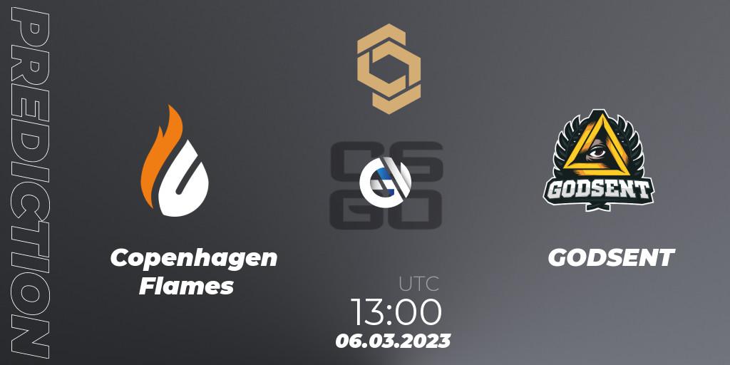 Pronósticos Copenhagen Flames - GODSENT. 06.03.23. CCT South Europe Series #3 - CS2 (CS:GO)