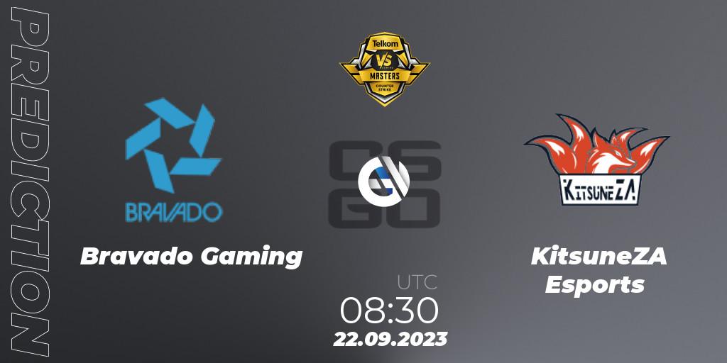 Pronósticos Bravado Gaming - KitsuneZA Esports. 22.09.2023 at 08:30. VS Gaming League Masters 2023 - Counter-Strike (CS2)