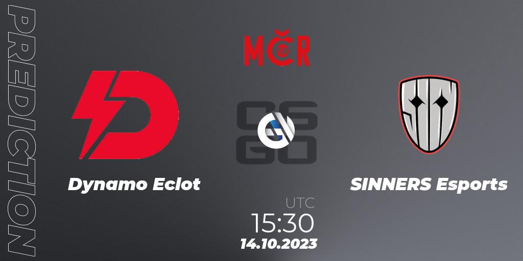 Pronósticos Dynamo Eclot - SINNERS Esports. 14.10.2023 at 14:10. Tipsport Cup Prague Fall 2023 - Counter-Strike (CS2)