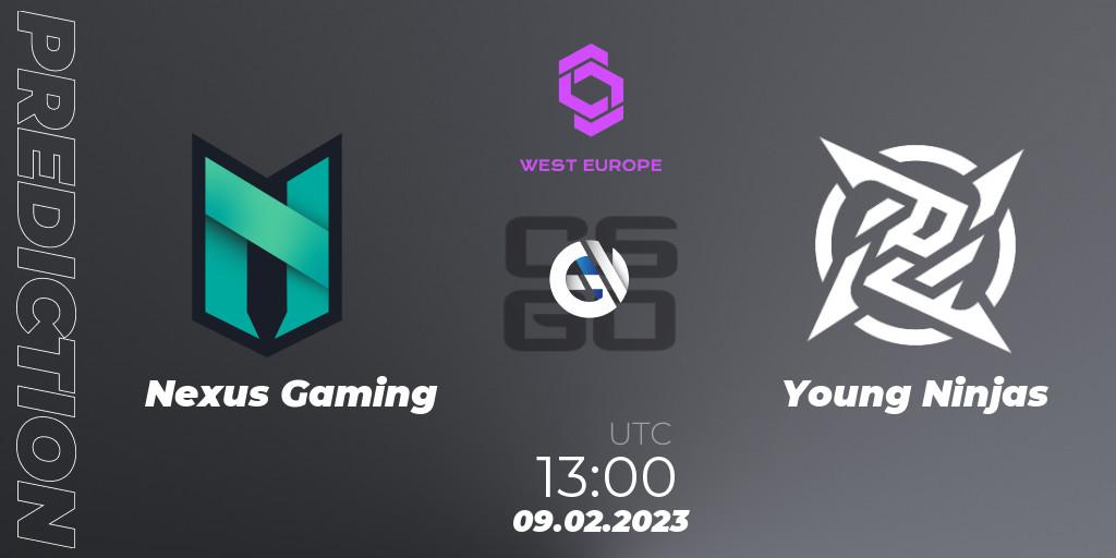 Pronósticos Nexus Gaming - iNation. 09.02.2023 at 13:25. CCT West Europe Series #1 - Counter-Strike (CS2)