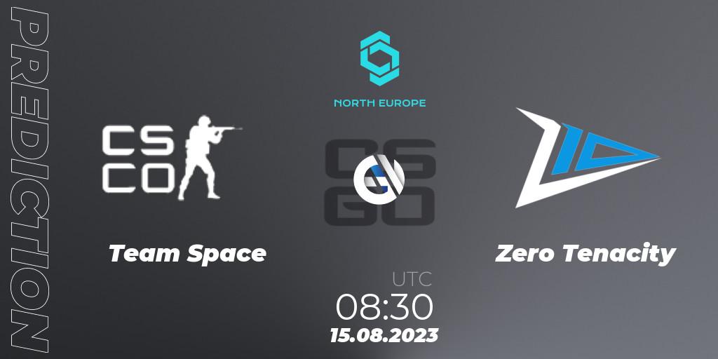 Pronósticos Team Space - Zero Tenacity. 15.08.2023 at 08:30. CCT North Europe Series #7 - Counter-Strike (CS2)