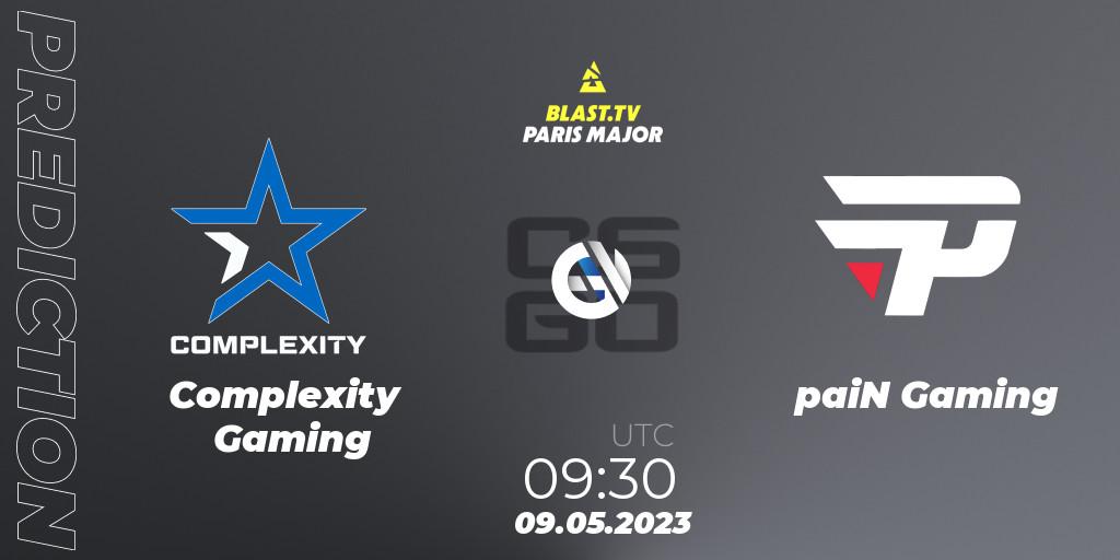Pronósticos Complexity Gaming - paiN Gaming. 09.05.23. BLAST Paris Major 2023 Challengers Stage - CS2 (CS:GO)