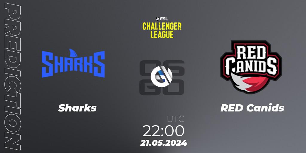 Pronósticos Sharks - RED Canids. 21.05.2024 at 22:00. ESL Challenger League Season 47: South America - Counter-Strike (CS2)