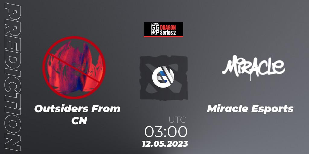 Pronósticos Outsiders From CN - Miracle Esports. 12.05.23. GGWP Dragon Series 2 - Dota 2