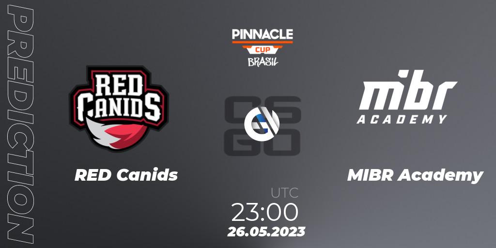 Pronósticos RED Canids - MIBR Academy. 26.05.2023 at 20:00. Pinnacle Brazil Cup 1 - Counter-Strike (CS2)