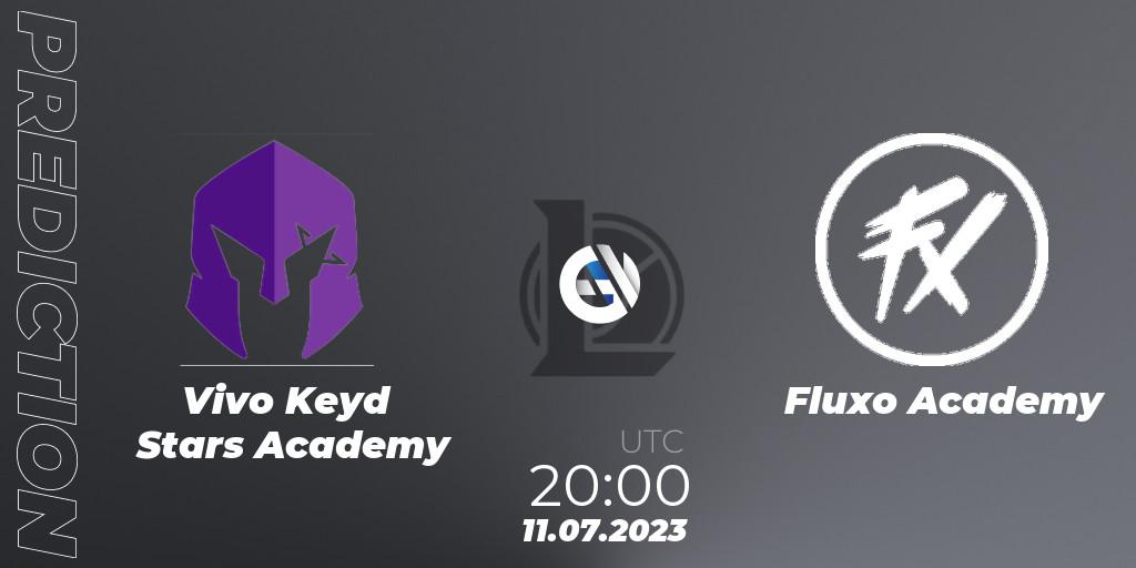 Pronósticos Vivo Keyd Stars Academy - Fluxo Academy. 11.07.2023 at 20:00. CBLOL Academy Split 2 2023 - Group Stage - LoL
