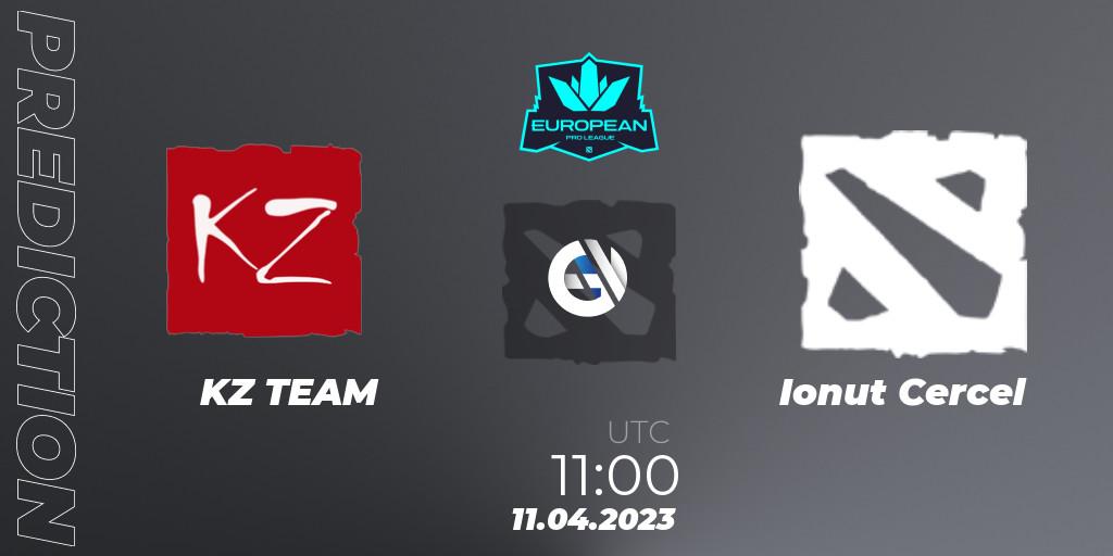 Pronósticos KZ TEAM - Ionut Cercel. 11.04.2023 at 12:15. European Pro League Season 8 - Dota 2