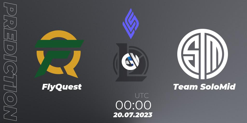 Pronósticos FlyQuest - Team SoloMid. 20.07.23. LCS Summer 2023 - Group Stage - LoL
