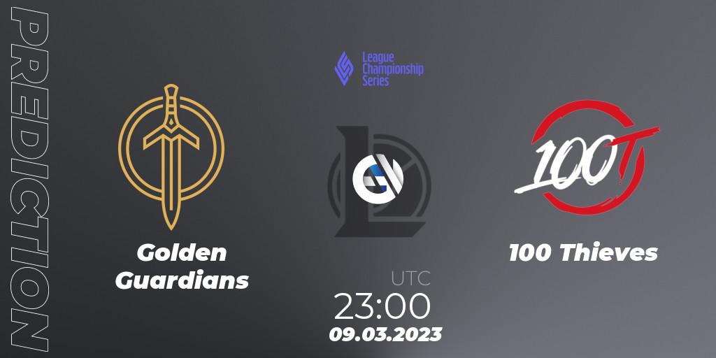 Pronósticos Golden Guardians - 100 Thieves. 18.02.23. LCS Spring 2023 - Group Stage - LoL
