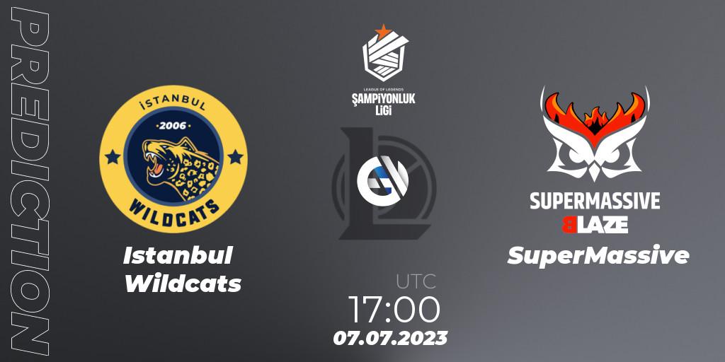 Pronósticos Istanbul Wildcats - SuperMassive. 07.07.2023 at 17:00. TCL Summer 2023 - Group Stage - LoL