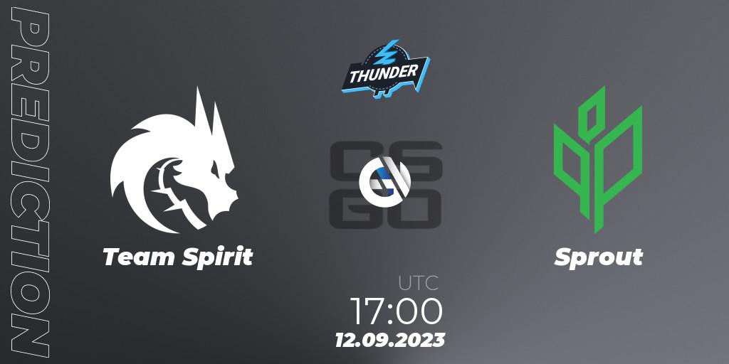 Pronósticos Team Spirit - Sprout. 12.09.23. Thunderpick World Championship 2023: European Series #2 - CS2 (CS:GO)