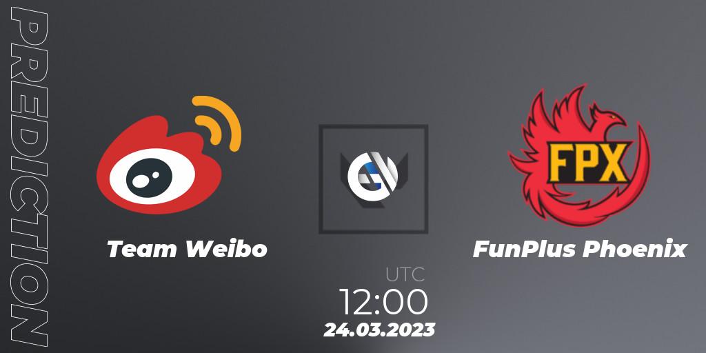Pronósticos Team Weibo - FunPlus Phoenix. 24.03.23. FGC Valorant Invitational 2023: Act 1 - VALORANT