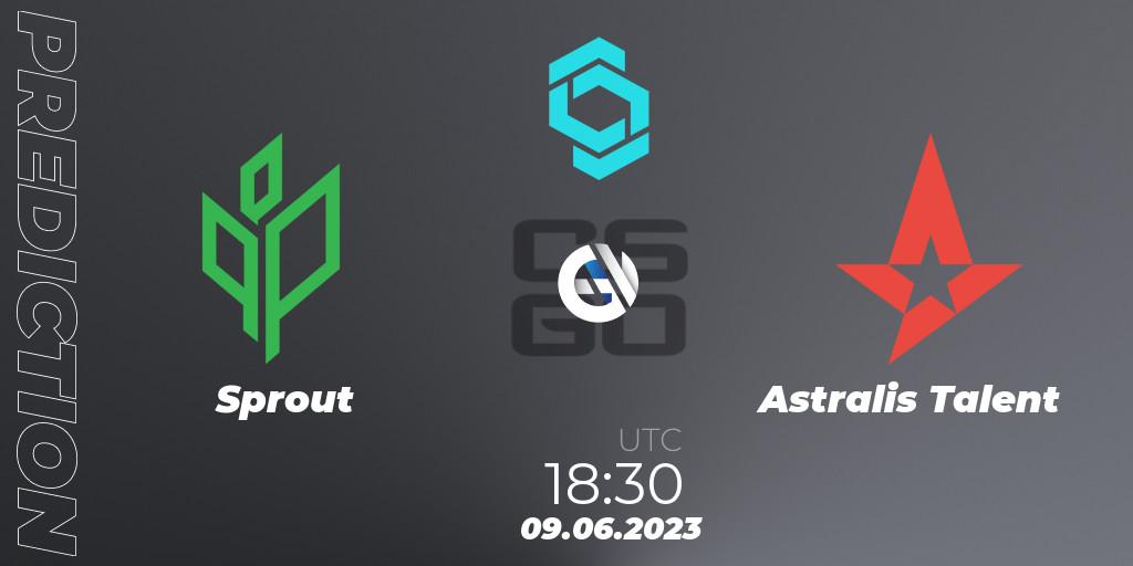 Pronósticos Sprout - Astralis Talent. 09.06.23. CCT North Europe Series 5 - CS2 (CS:GO)