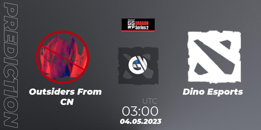 Pronósticos Outsiders From CN - Dino Esports. 04.05.23. GGWP Dragon Series 2 - Dota 2