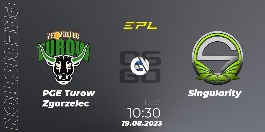 Pronósticos PGE Turow Zgorzelec - Singularity. 19.08.2023 at 11:40. European Pro League Season 10: Division 2 - Counter-Strike (CS2)