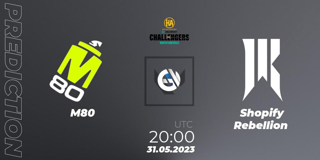 Pronósticos M80 - Shopify Rebellion. 31.05.23. VALORANT Challengers 2023: North America Challenger Playoffs - VALORANT
