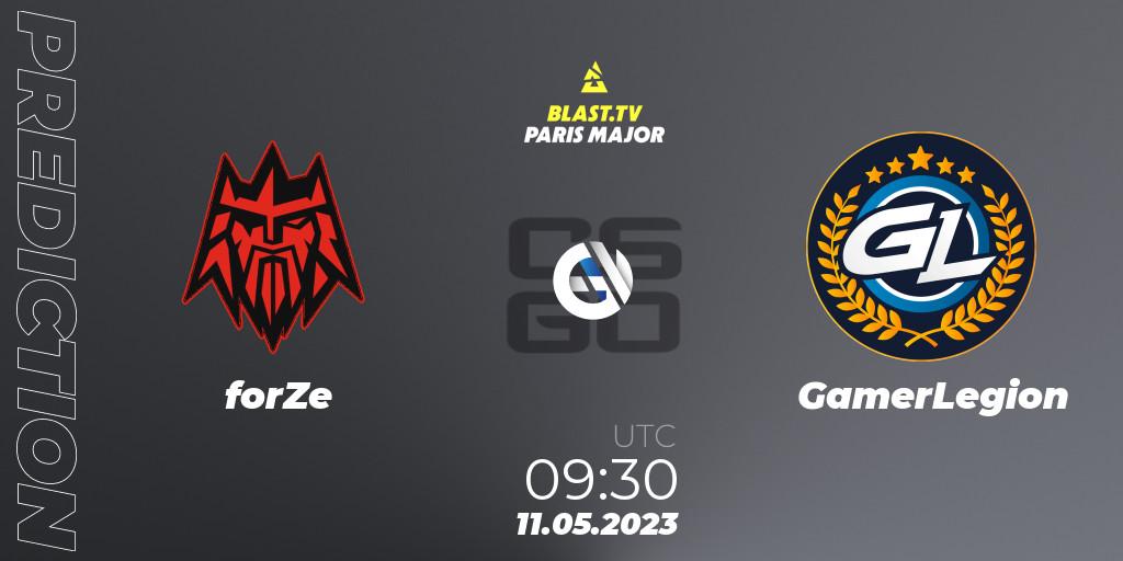 Pronósticos forZe - GamerLegion. 11.05.23. BLAST Paris Major 2023 Challengers Stage - CS2 (CS:GO)