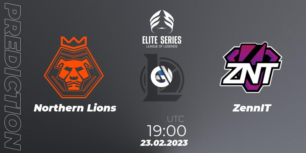 Pronósticos Northern Lions - ZennIT. 23.02.23. Elite Series Spring 2023 - Group Stage - LoL