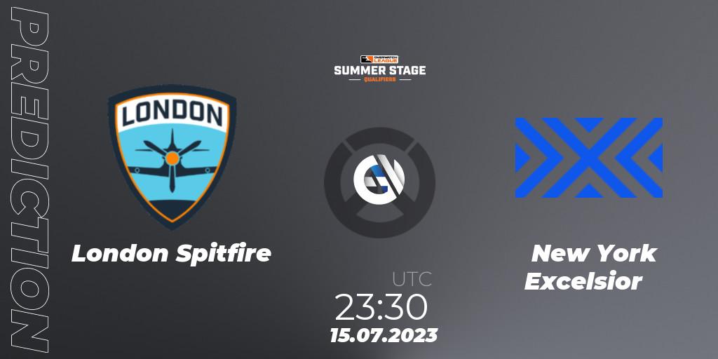 Pronósticos London Spitfire - New York Excelsior. 16.07.23. Overwatch League 2023 - Summer Stage Qualifiers - Overwatch