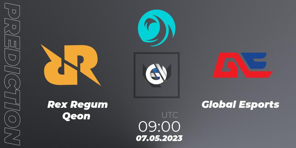 Pronósticos Rex Regum Qeon - Global Esports. 07.05.23. VCT 2023: Pacific League - VALORANT